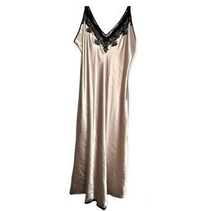 Oscar De Le Renta Pink Label Long Gown With Lace Women’s XL